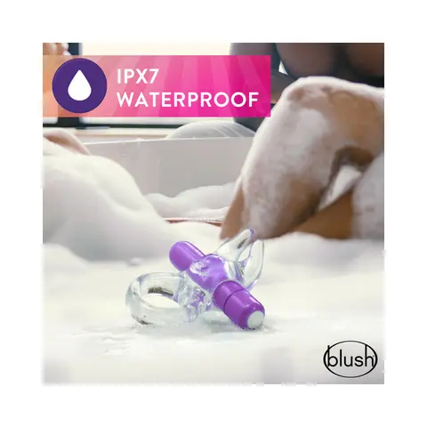Play with Me Bull Vibrating C-Ring in Purple
