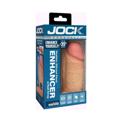JOCK Silicone Penis Extension Sleeve in Light