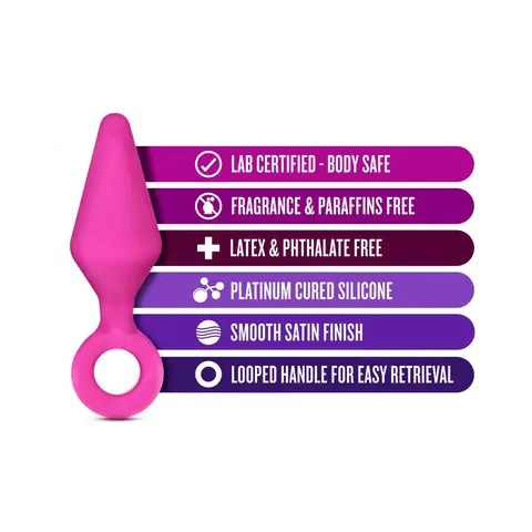 Luxe Candy Rimmer Small Silicone Anal Plug Pink