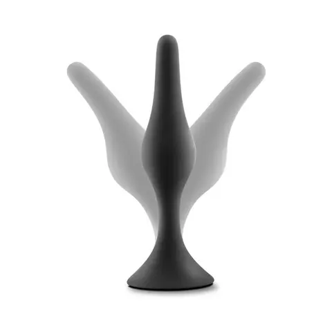 Luxe 3-Piece Silicone Beginner Plug Kit in Black