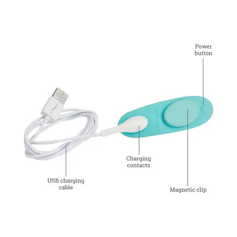 We-Vibe Moxie+ Wearable Clitoral Vibrator Satin Black