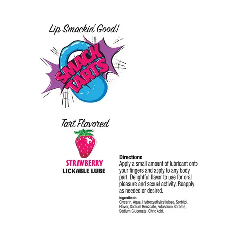 Smack Tarts Lickable Lube Sour Strawberry 2 oz.