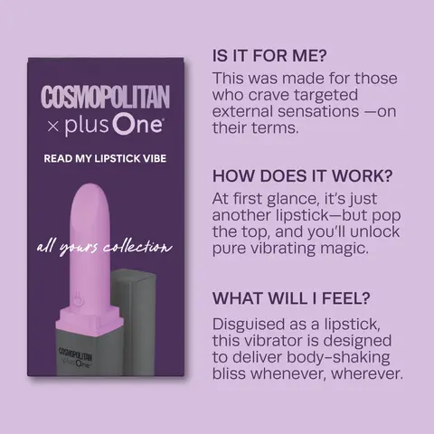 Cosmopolitan X plusOne Read My Lipstick Vibrator