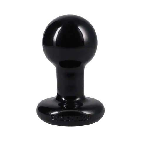 The Classic Round Butt Plug Black Small