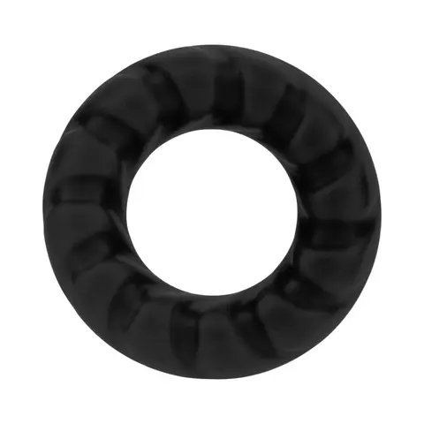 Forto F-25 Liquid Silicone Cockring 23mm in Black