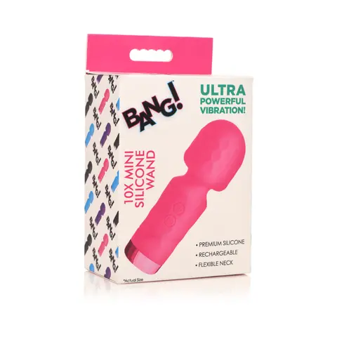 BANG! 10X Mini Silicone Wand in Pink