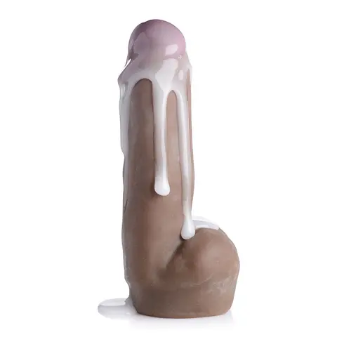 Loadz 7 in. Dual Density Squirting Dildo in Dark