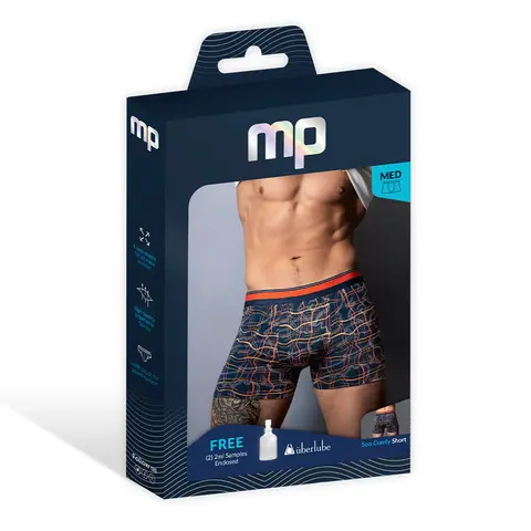 Male Power Soo Cumfy Boxer Brief Navy/Orange M