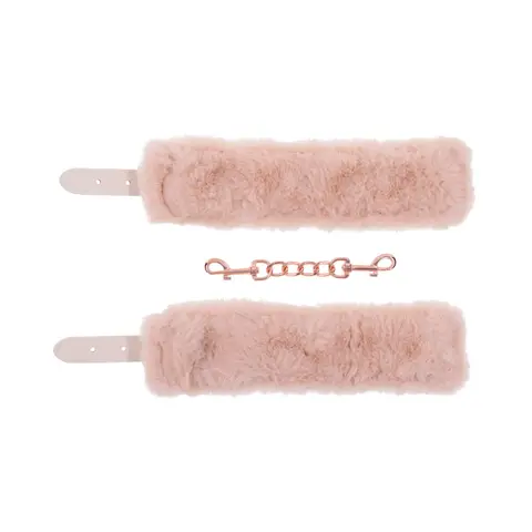 Sportsheets Sex & Mischief Peaches 'n CreaMe Fur Handcuffs