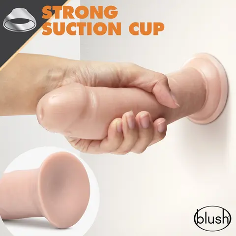 Dr. Skin Glide Realistic 8 in. Self-Lubricating Dildo in Beige