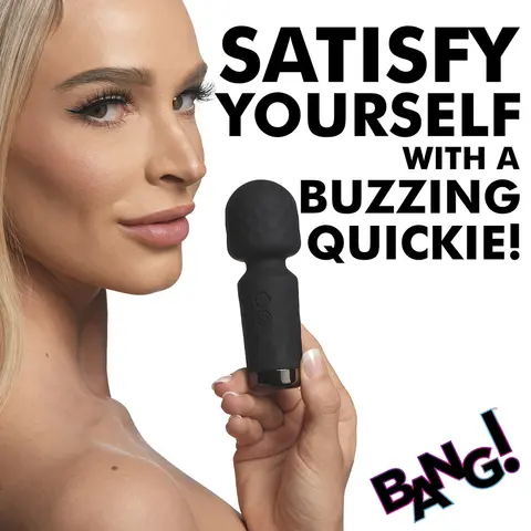 BANG! 10X Mini Silicone Wand in Black