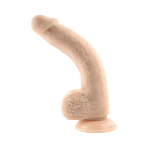 Selopa Natural Feel Flexskin Bendable Dildo with Moving Material 7 in. in Light