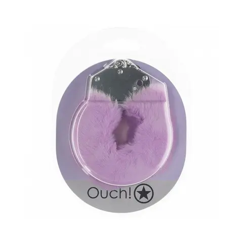 Ouch! Heavy-Duty Fluffy Handcuffs in Lavender