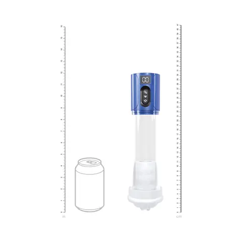 PUMPED HyperLift Masturbator Suction Metallic in Blue