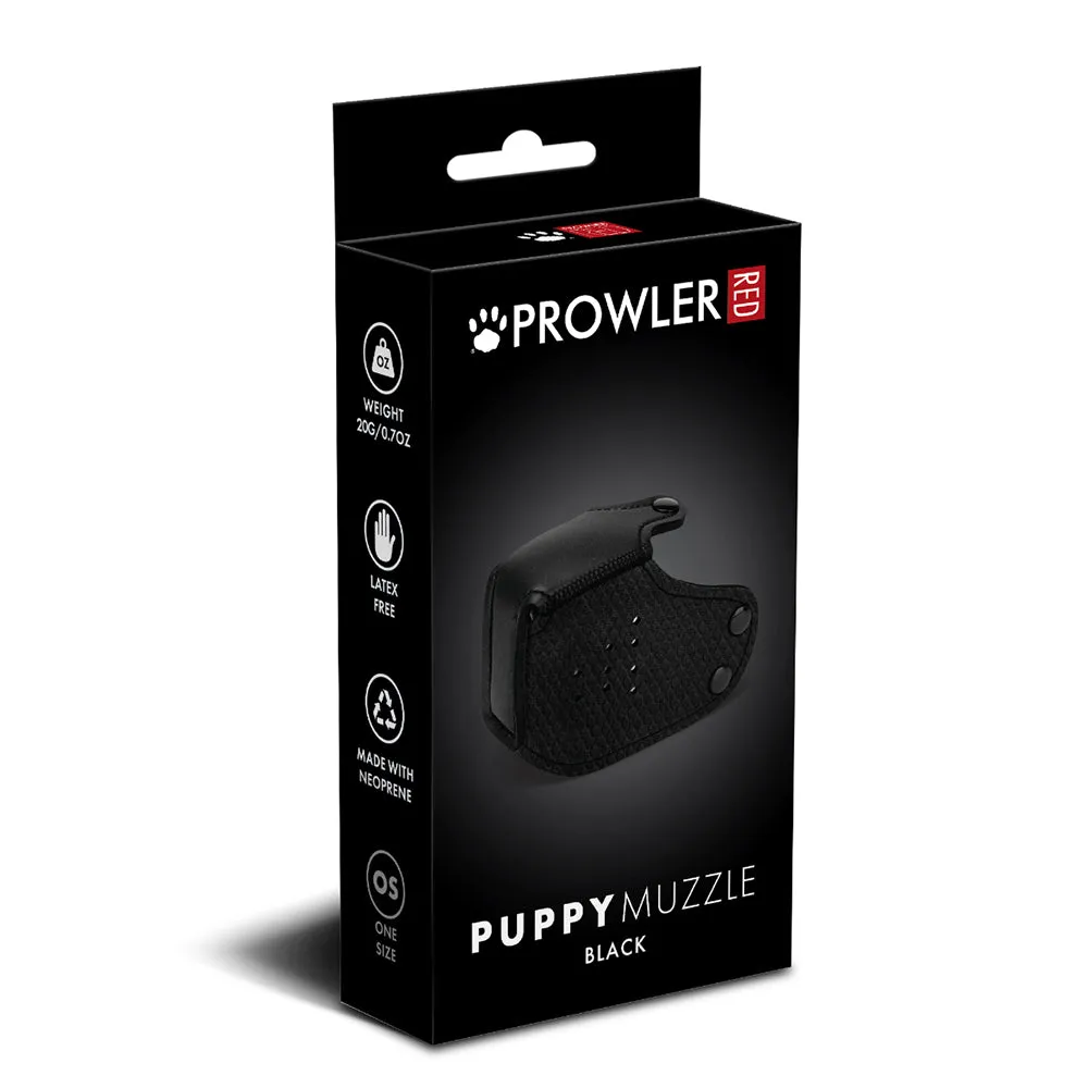 Prowler RED Puppy Muzzle in Black
