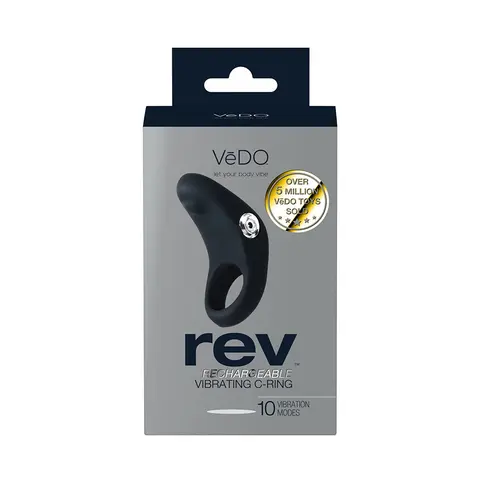VeDO Rev Rechargeable Vibrating C-Ring in Black
