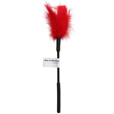 Sportsheets Sex & Mischief Feather Tickler in Red