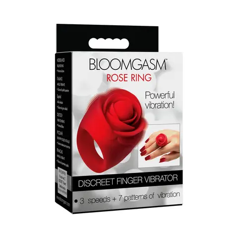 Bloomgasm Rose Ring Discreet Finger Vibrator