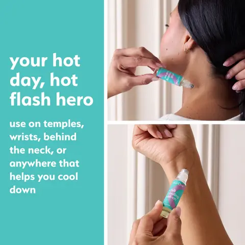 Chill Cooling Roll-On – Instant Hot Flash Support with Peppermint, Menthol & Ashwagandha
