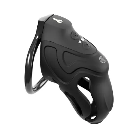 Fantasy C-Ringz ControlCore Elite Remote Vibrating & Electro-Stim Cock Blocker Black