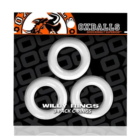 Oxballs Willy Rings 3-Pack Cockrings O/S in White