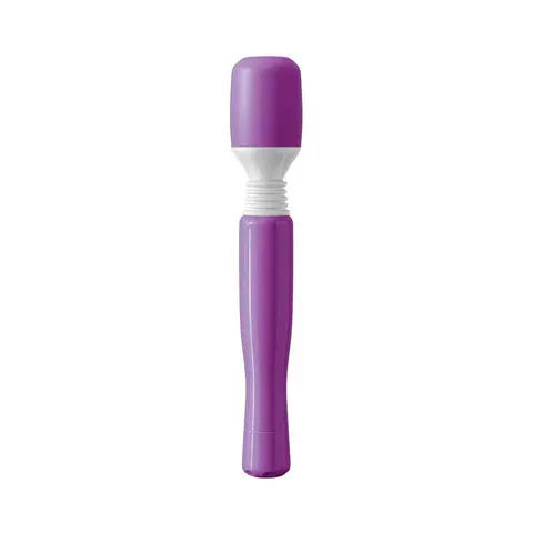 Mini Wanachi Waterproof Massager Flexible Silicone Wand Vibrator in Purple