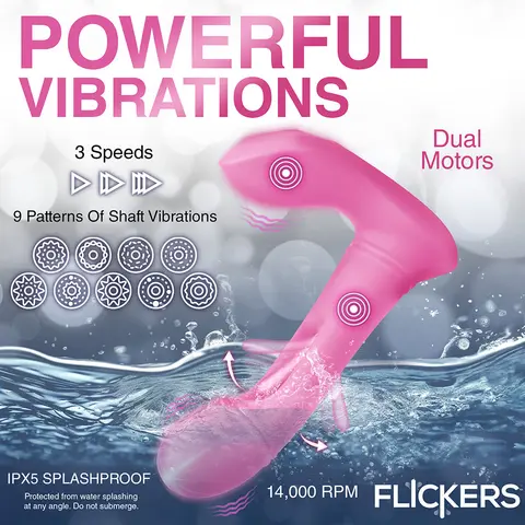 Flickers G-Flick Flicking G-Spot Vibrator with Remote