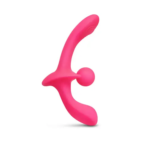 Together Double Tap Dual-Ended Vibrating Strapless Strap-on