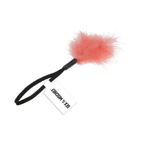 Sportsheets Sex & Mischief Peaches 'n CreaMe Wrist Feather Tickler in Peach