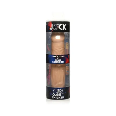 Jock Extra Long Penis Extension Sleeve 3 in. in Light