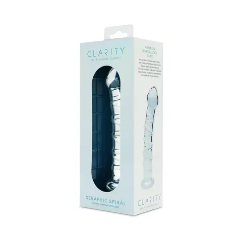 Clarity Seraphic Spiral Glass Dildo