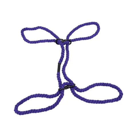 Merci Restrain 6mm Hemp Wrist or Ankle Cuffs in Violet