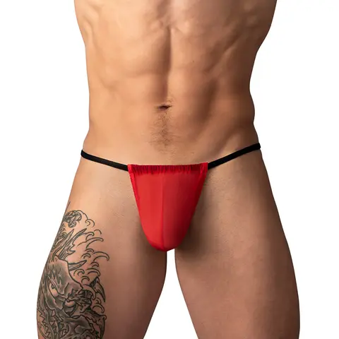 Male Power Mesh 2.0 G-String Red O/S