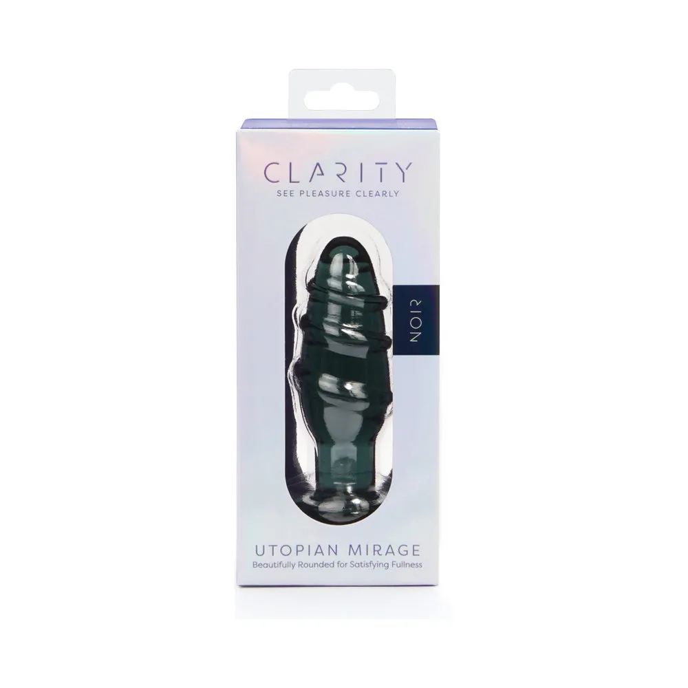 Clarity Utopian Mirage Noir Glass Plug