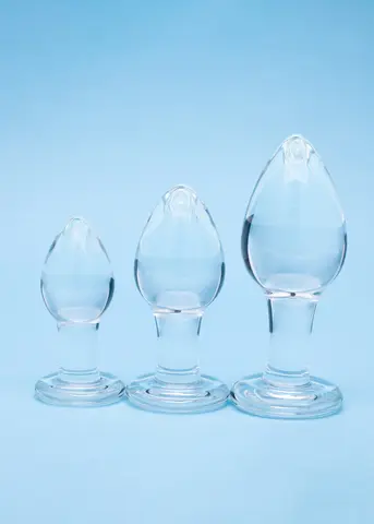 Clarity Utopian Trinity Glass Plug Set
