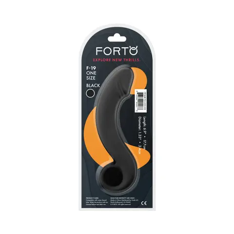 Forto F-19 Silicone Anal Plug Black