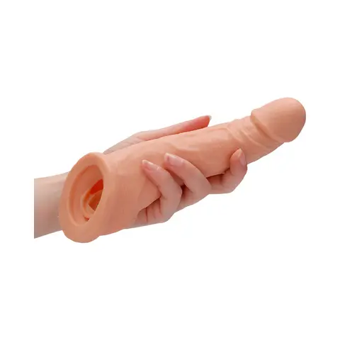 RealRock Skin 8 in. Penis Extender Sling in Beige