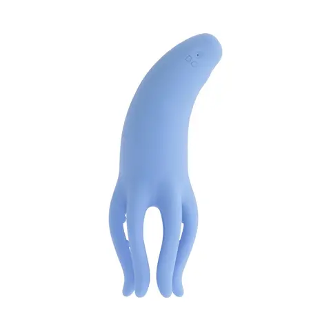 Selopa Tentacle Tickler Rechargeable Silicone Flexible Bead Vibrator Blue