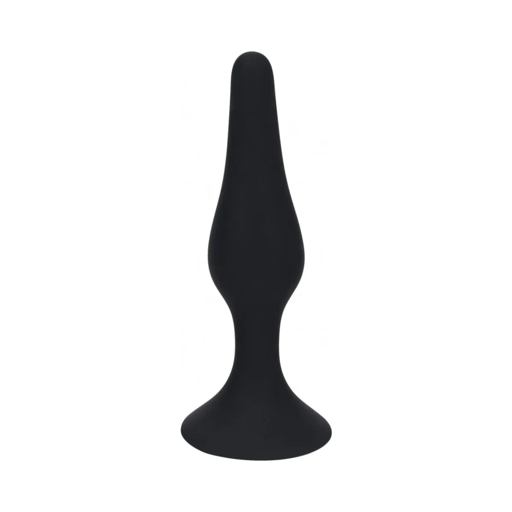 LEVELZ Slim Silicone Anal Plug Medium in Black