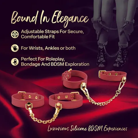 Temptasia Ardor Wrist & Ankle Restraints in Red