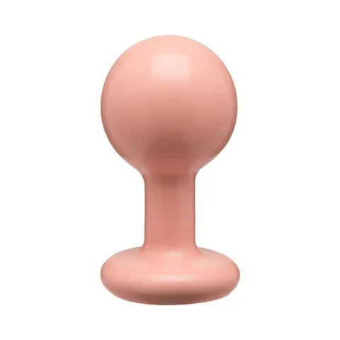 The Classic Round Butt Plug Cream Medium