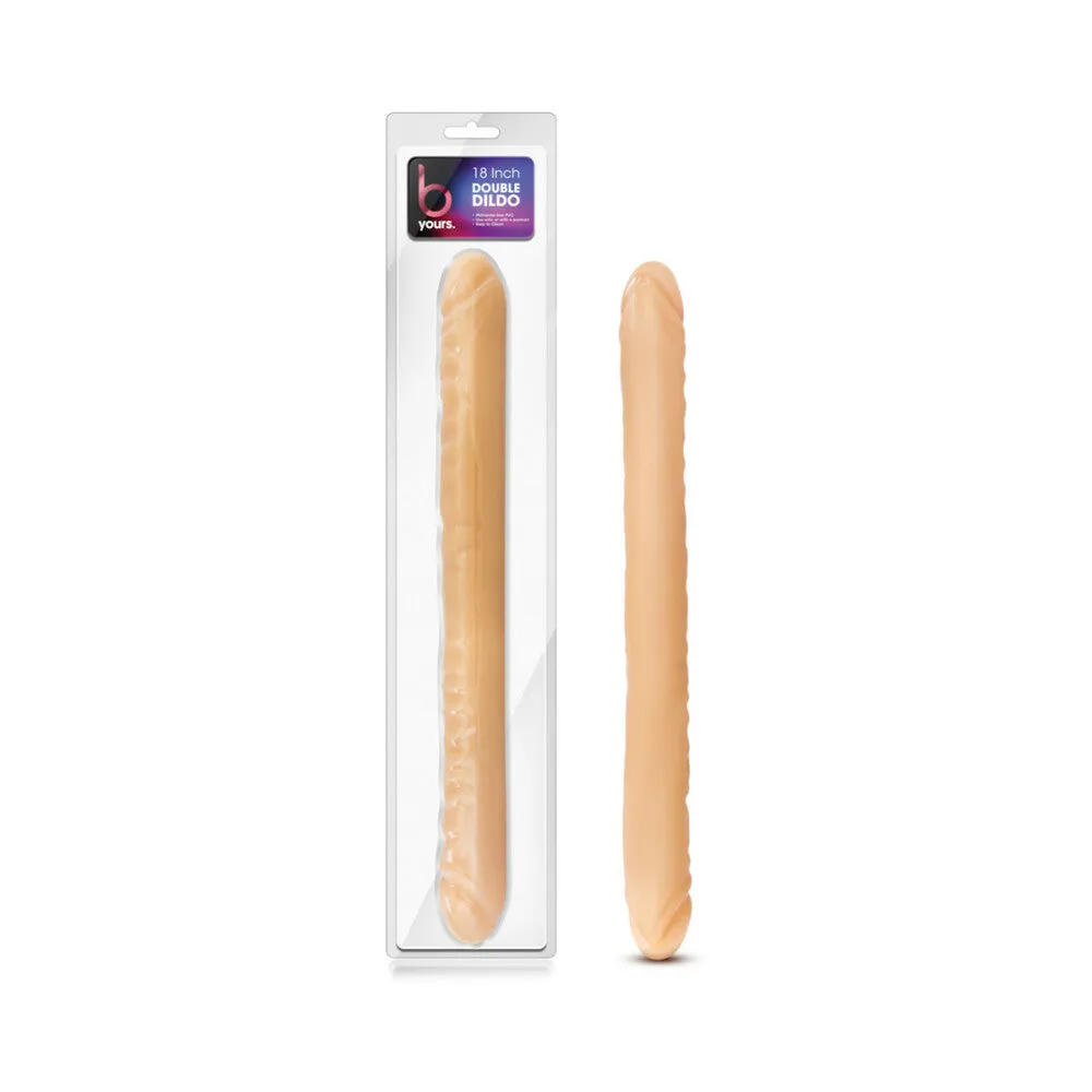 B Yours 18 in. Double Dildo in Beige