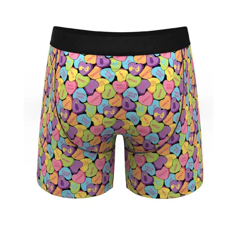 Shinesty The Candy Crush Candy Hearts Ball Hammock Pouch Underwear with Fly XL