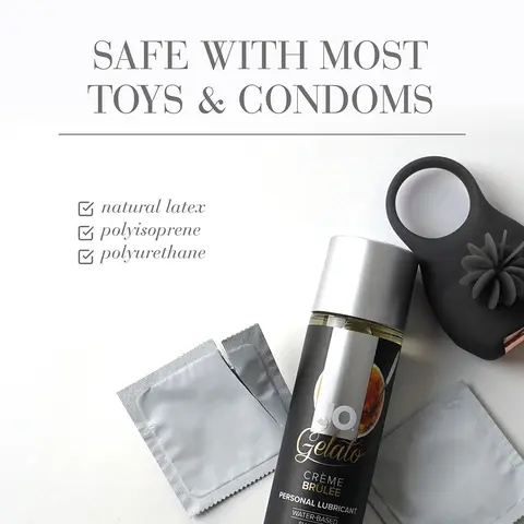 JO Gelato Creme Brulee Flavored Water-Based Lubricant 1 oz.