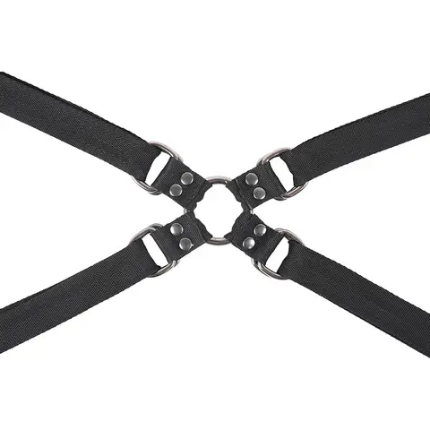 Sportsheets Velvet Noir Adjustable Hog Tie & Cuff Set