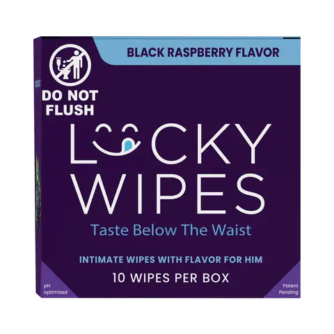 Sweetums Lucky Wipes Black Raspberry Flavor 10-Pack