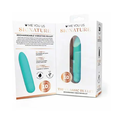 Me You Us Signature The Classic Bullet in Teal
