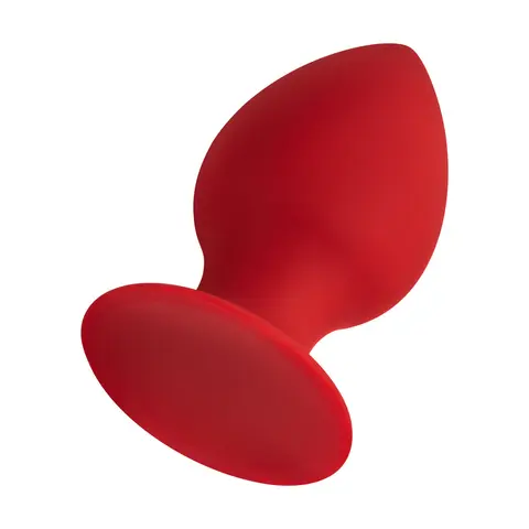 Forto F-98 Cone Silicone Anal Plug Large in Red