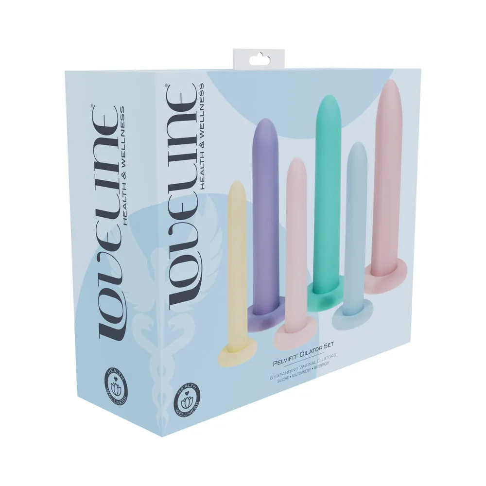 LoveLine PelviFit Expanding Vaginal Dilator Set Silicone Multicolor