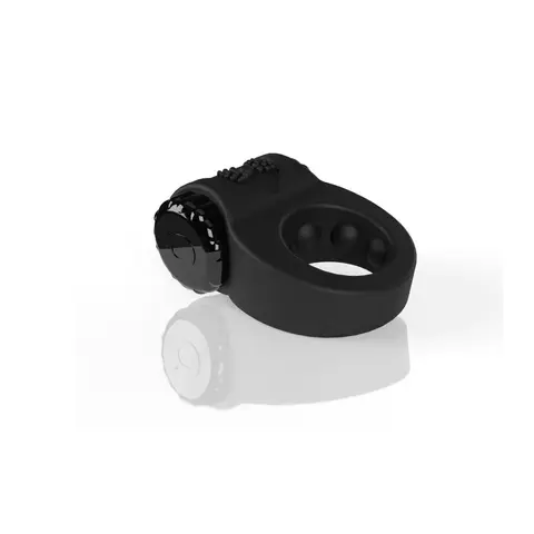 Screaming O Charged Big O Ritz Rechargeable Vibrating Silicone Cockring Black